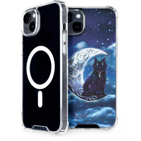 Celtic Black Cat by Brigid Ashwood iPhone 15 Plus MagSafe Case