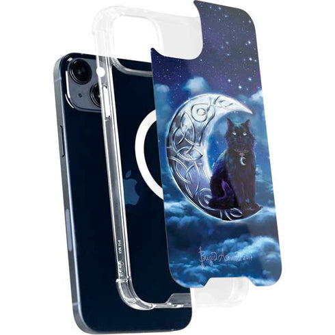 Celtic Black Cat by Brigid Ashwood iPhone 15 Plus MagSafe Case