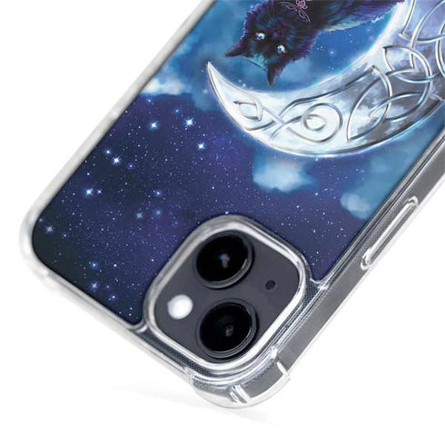 Celtic Black Cat by Brigid Ashwood iPhone 15 Plus MagSafe Case