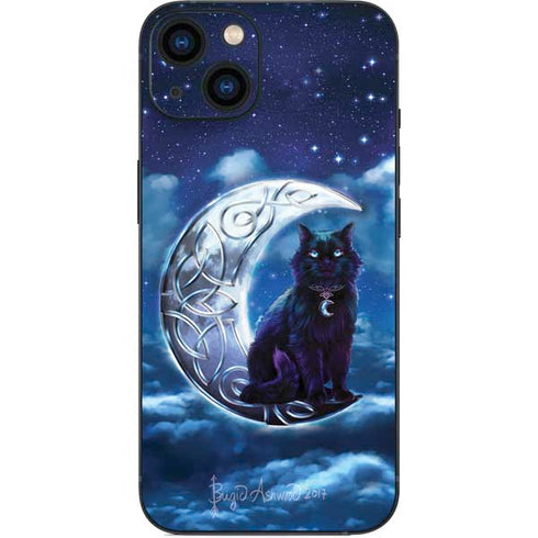 Celtic Black Cat by Brigid Ashwood iPhone 15 Plus Skin
