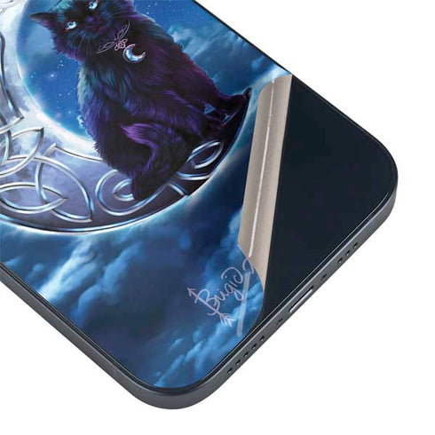 Celtic Black Cat by Brigid Ashwood iPhone 15 Plus Skin