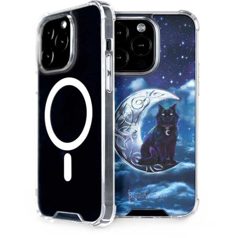 Celtic Black Cat by Brigid Ashwood iPhone 15 Pro MagSafe Case