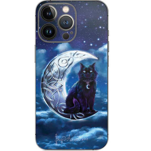 Celtic Black Cat by Brigid Ashwood iPhone 15 Pro Skin