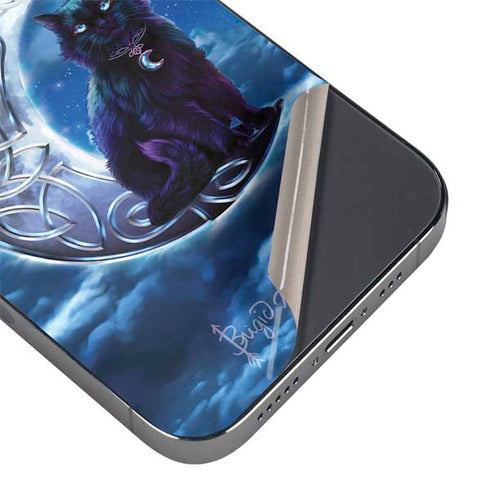 Celtic Black Cat by Brigid Ashwood iPhone 15 Pro Skin