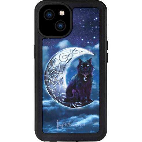 Celtic Black Cat by Brigid Ashwood iPhone 15 Plus Waterproof Case