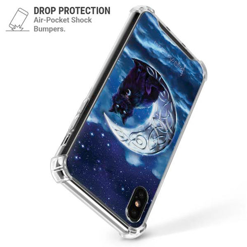 Celtic Black Cat by Brigid Ashwood iPhone XS Max Clear Case