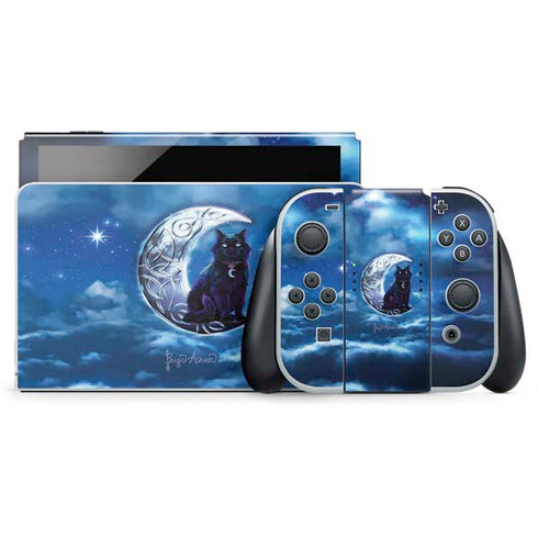 Brigid Ashwood Celtic Black Cat Nintendo Switch OLED (2021) Skin