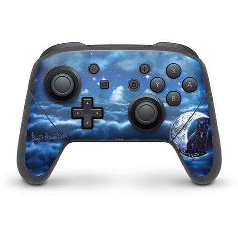 Brigid Ashwood Celtic Black Cat Nintendo Switch Pro Controller Skin