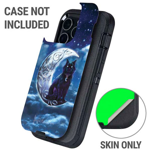 Celtic Black Cat by Brigid Ashwood Otterbox Defender iPhone Skin