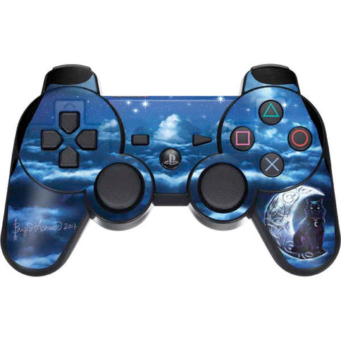 Brigid Ashwood Celtic Black Cat PS3 Dual Shock wireless controller Skin