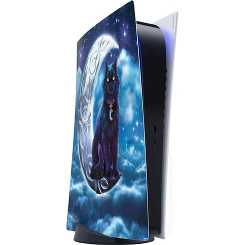 Brigid Ashwood Celtic Black Cat PS5 Digital Edition Console Skin