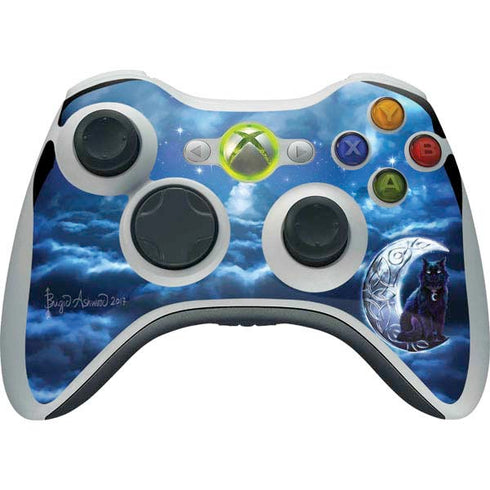 Brigid Ashwood Celtic Black Cat Xbox 360 Wireless Controller Skin