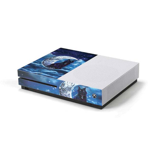 Brigid Ashwood Celtic Black Cat Xbox One S Console Skin