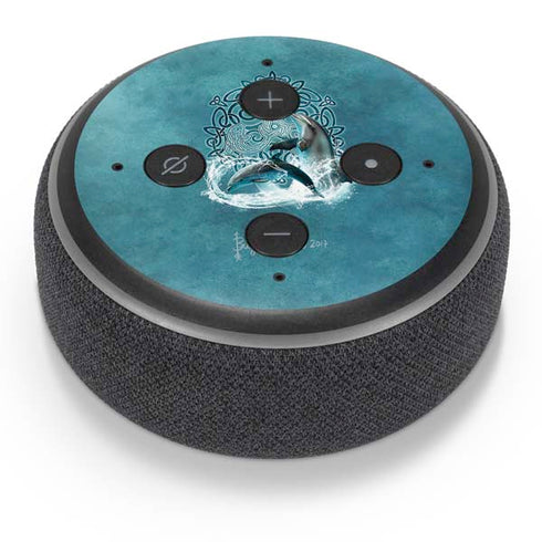 Brigid Ashwood Celtic Dolphin Amazon Echo Dot Skin