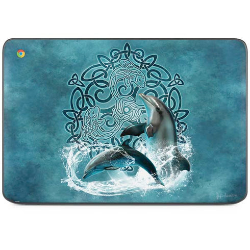 Celtic Dolphin by Brigid Ashwood HP Chromebook Skin
