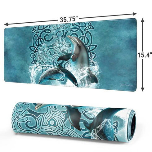 Celtic Dolphin by Brigid Ashwood Gaming Mouse Pad