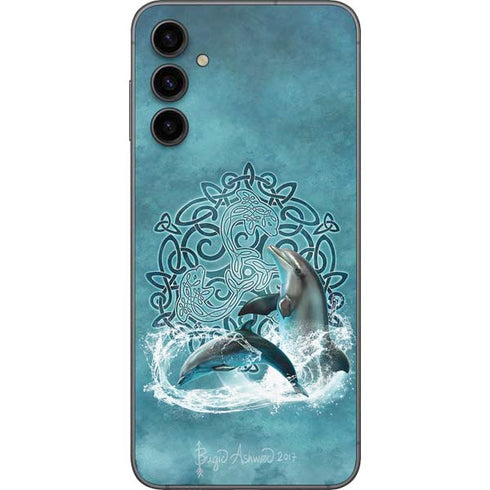 Brigid Ashwood Celtic Dolphin Galaxy A14 5G Skin