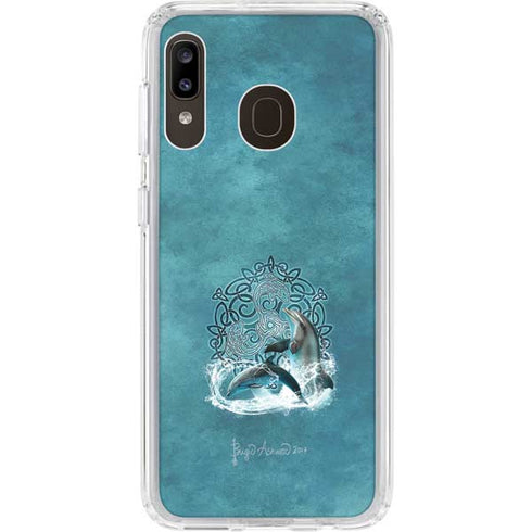 Brigid Ashwood Celtic Dolphin Galaxy A20 Clear Case