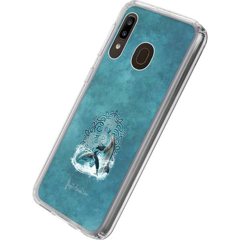 Brigid Ashwood Celtic Dolphin Galaxy A20 Clear Case