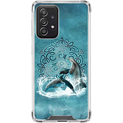 Brigid Ashwood Celtic Dolphin Galaxy A52 5G Clear Case