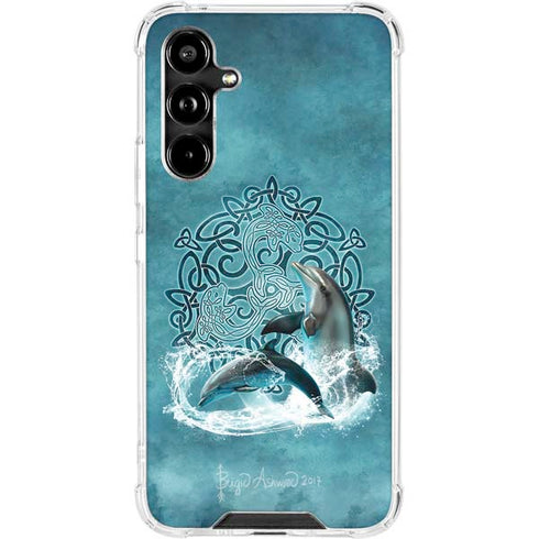 Celtic Dolphin by Brigid Ashwood Galaxy A54 5G Clear Case
