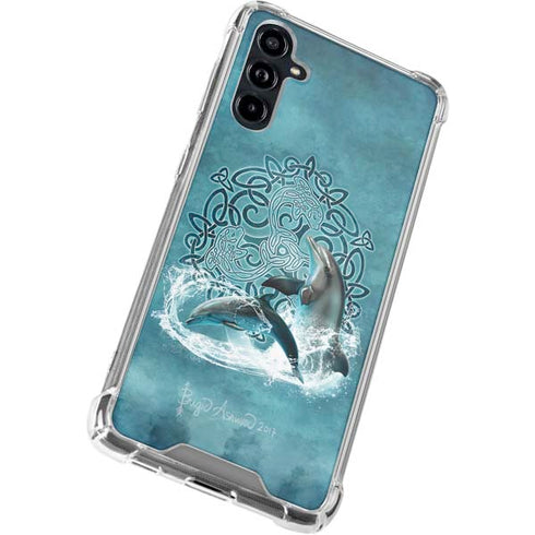 Celtic Dolphin by Brigid Ashwood Galaxy A54 5G Clear Case