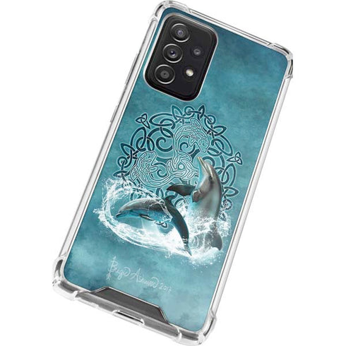 Brigid Ashwood Celtic Dolphin Galaxy A72 5G Clear Case