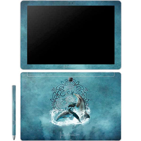 Brigid Ashwood Celtic Dolphin Galaxy Book 12in Skin