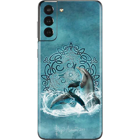 Brigid Ashwood Celtic Dolphin Galaxy S21 Plus 5G Skin