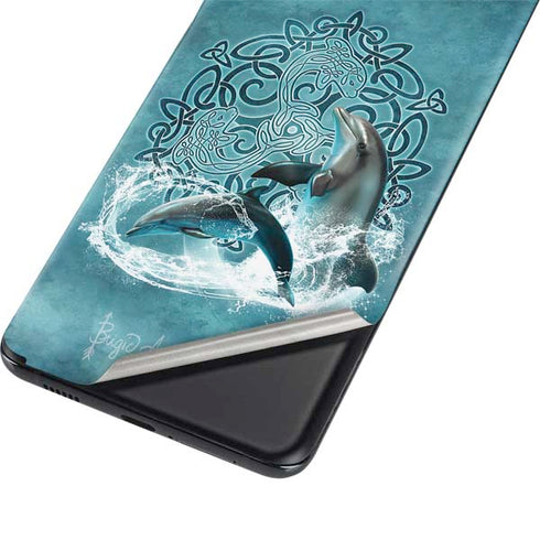 Brigid Ashwood Celtic Dolphin Galaxy S21 Plus 5G Skin