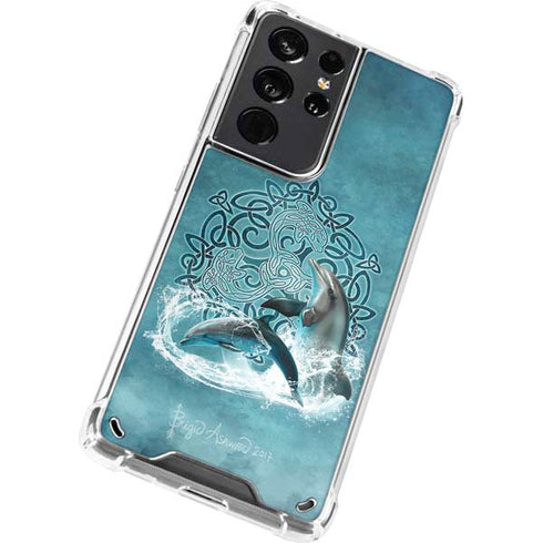 Brigid Ashwood Celtic Dolphin Galaxy S21 Ultra 5G Clear Case