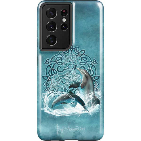 Brigid Ashwood Celtic Dolphin Galaxy S21 Ultra 5G Pro Case