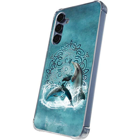 Celtic Dolphin by Brigid Ashwood Galaxy S24 Clear Case