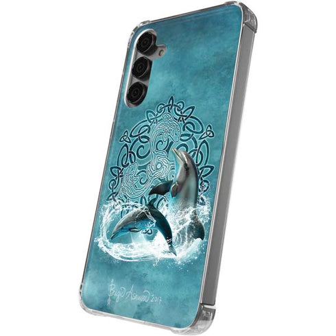 Celtic Dolphin by Brigid Ashwood Galaxy S24 Plus Clear Case