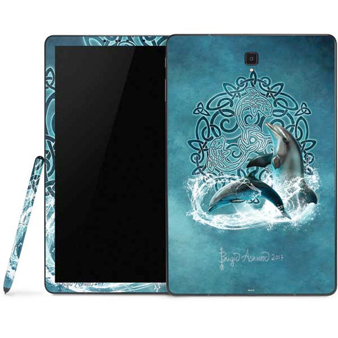Brigid Ashwood Celtic Dolphin Samsung Galaxy Tab Skin