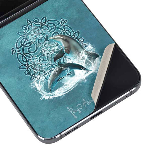 Celtic Dolphin by Brigid Ashwood Galaxy Z Flip5 5G Skin