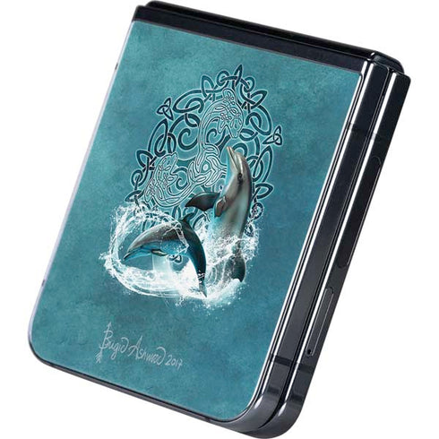 Celtic Dolphin by Brigid Ashwood Galaxy Z Flip5 5G Skin