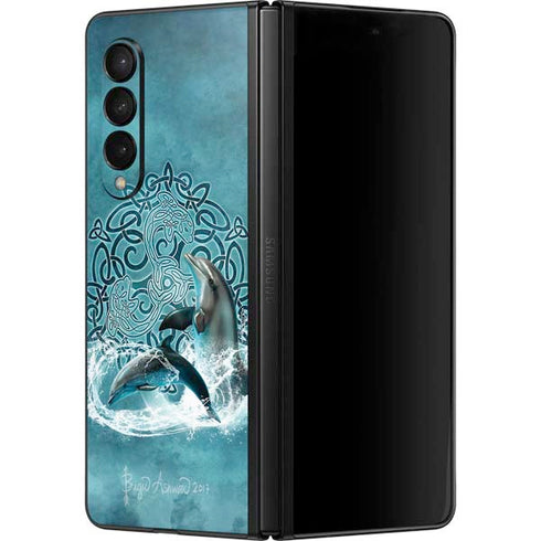 Brigid Ashwood Celtic Dolphin Galaxy Z Fold3 5G Skin