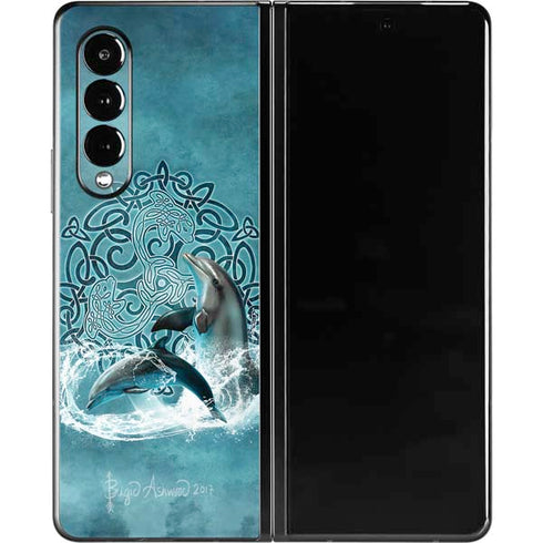 Brigid Ashwood Celtic Dolphin Galaxy Z Fold3 5G Skin