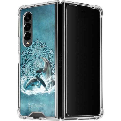 Brigid Ashwood Celtic Dolphin Galaxy Z Fold4 5G Clear Case