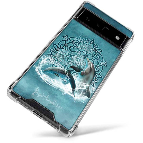 Brigid Ashwood Celtic Dolphin Google Pixel 6 Clear Case