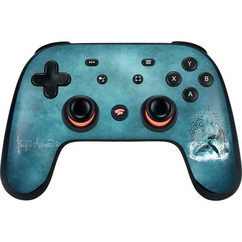 Brigid Ashwood Celtic Dolphin Google Stadia Controller Skin