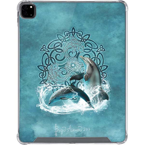 Brigid Ashwood Celtic Dolphin iPad Pro 12.9in (2020) Clear Case
