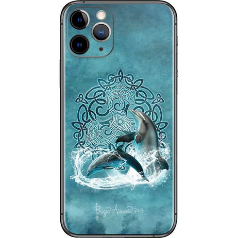 Brigid Ashwood Celtic Dolphin iPhone 11 Pro Skin