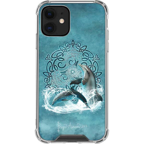 Brigid Ashwood Celtic Dolphin iPhone 12 Clear Case