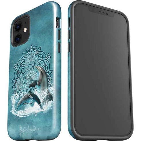 Brigid Ashwood Celtic Dolphin iPhone 12 Impact Case