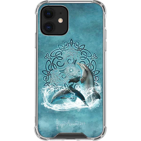 Brigid Ashwood Celtic Dolphin iPhone 12 Mini Clear Case
