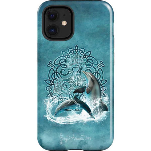 Brigid Ashwood Celtic Dolphin iPhone 12 Mini Impact Case