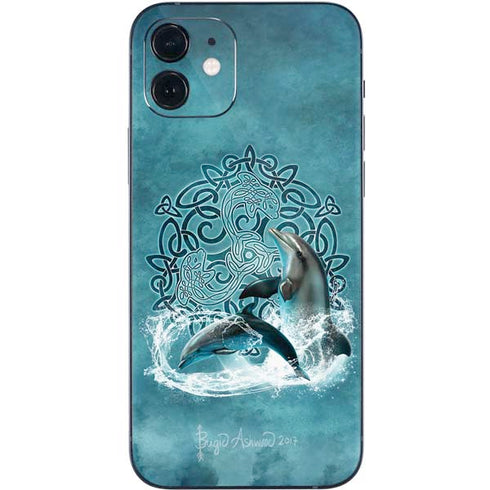 Brigid Ashwood Celtic Dolphin iPhone 12 Mini Skin