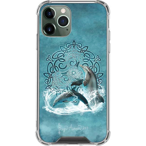Brigid Ashwood Celtic Dolphin iPhone 12 Pro Clear Case